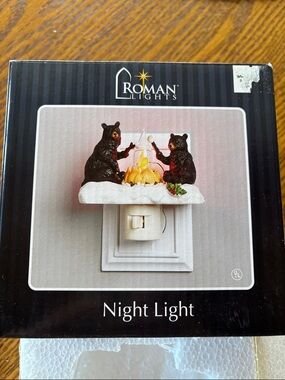 Black Bear Campfire Night Light